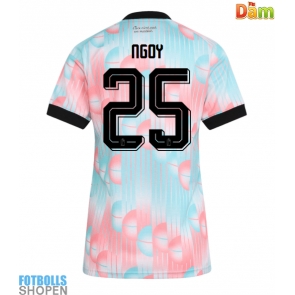 Billiga Belgien Nathan Ngoy #25 Bortatröja Dam VM 2026 Kortärmad